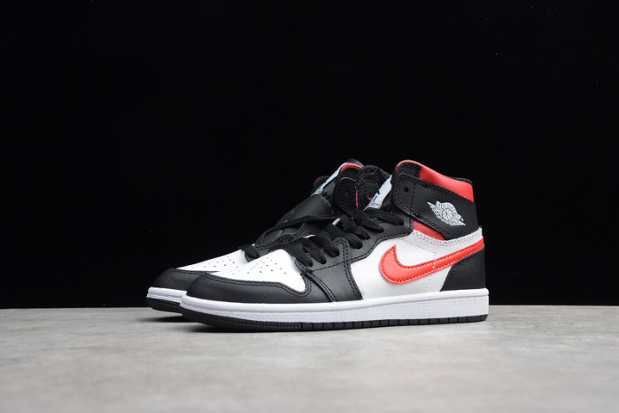 AIR JORDAN 1 BLACK WHITE GYM RED KID-555088-061